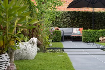 Tuin inspiratie kunstgras