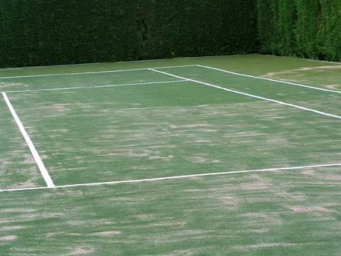 Privater Sportplatz in Kunstrasen