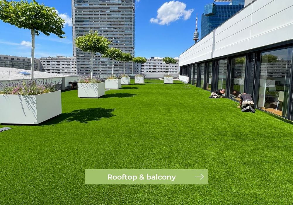 Rooftop grass