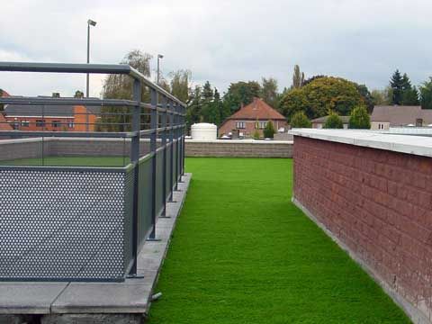 Turf on rooftop terrace