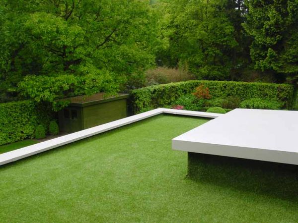 rooftop covering in artificial grass