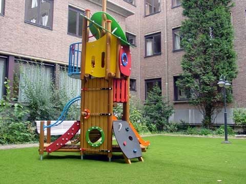 Playground in artificial turf