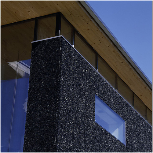 modern black cladding fire-retardant